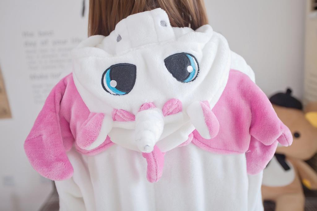 [dorawithme] Pink Unicorn Kigurumi, Adult Pajamas, Monster Kigurumi Cosplay (M (161cm-170cm))