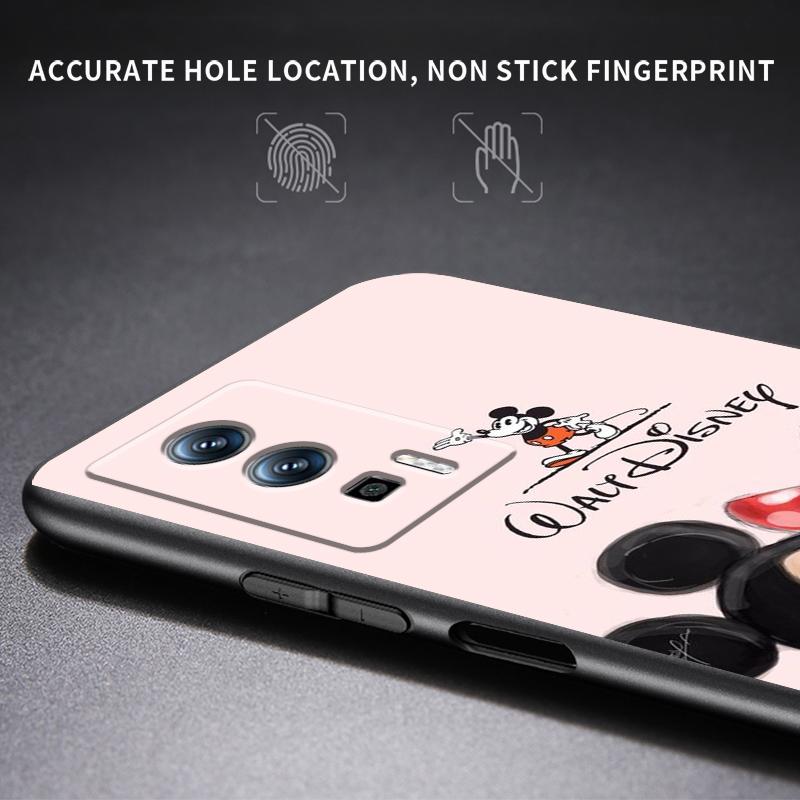 Розовый Микки Маус для Xiaomi Redmi 9A 9C 9AT 10C 9 9T 10 12C 13C 8 12 K60 A1 K50 K40 5G черный мягкий чехол для телефона