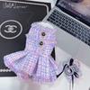 Pet Plush Autumn/Winter Dress Cute Backpack Coat Teddy Cat Woolen Coat Dog Dresses for Small Dogs Puppy Clothes