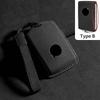 For Volvo S60 S90 XC40 XC60 XC90 V60 V90 T6 T8 Suede Car Smart Remote Key Case Cover Protector Auto Shell Decorative Accessories