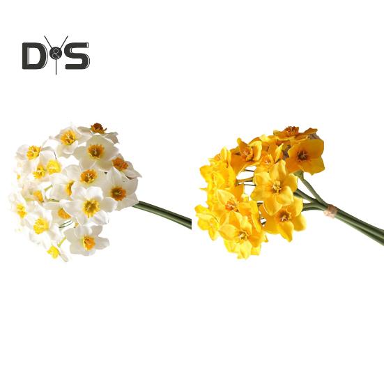 1 букет, сохраняющий свежесть, имитация цветка, не требует полива, практичный искусственный цветок нарцисса, декор для рабочего стола