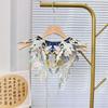Exquisite Small Shawl with Ancient Style Embroidery Floral Pearl Beading Neckline Fake Collar Hanfu Costume Accessory