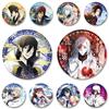32/44/58mm Cartoon Anime Brooch Pins Osamu Dazai Edogawa Ramps Ryunosuke Akutagawa Badge for Hat Clothes Backpack Gift Jewelry Accessories