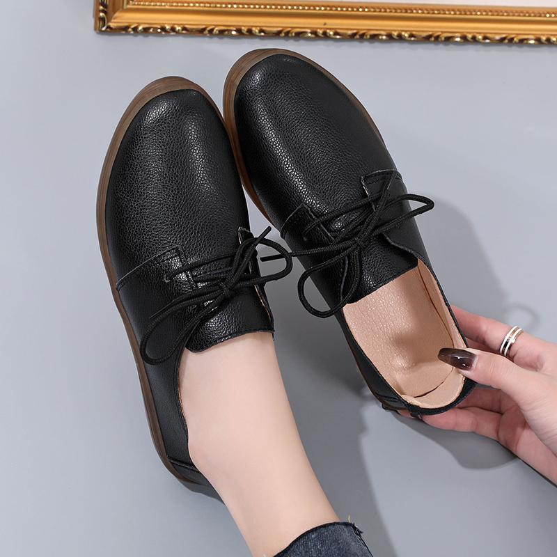 Женские белые туфли на плоской подошве, мокасины для вождения, повседневные черные туфли для ходьбы в стиле минимализма для мам, большой размер