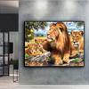 5D Diy Diamond Painting  A Lion Cross Stitch Set Full Diamond Embroidery Mosaic Art Picture of Rhinestones Decor Gift