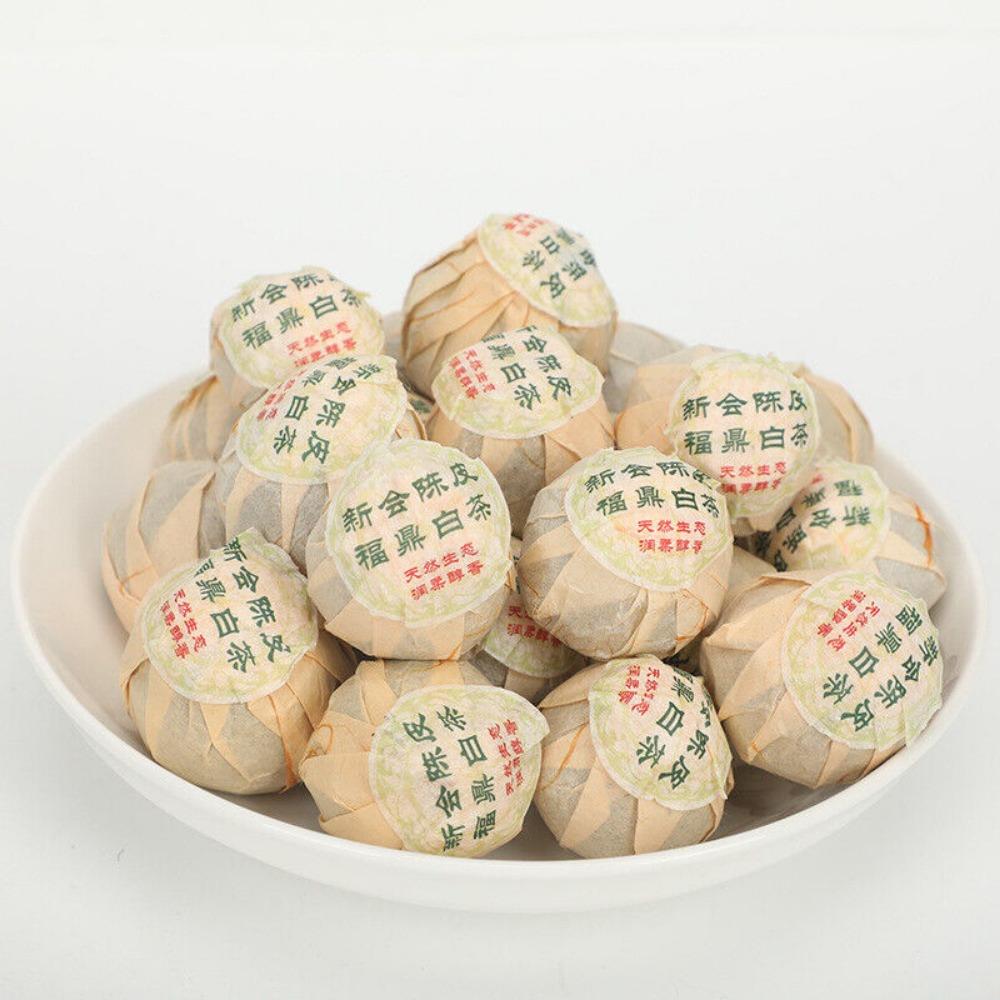 Премиальный чай пуэр с мандариновой цедрой Синьхуэй, рассыпной, Тяньма Мэй Цзян Гунтин