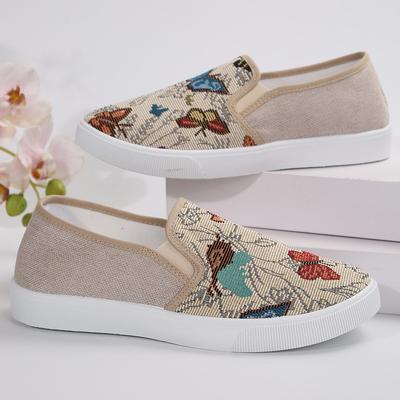Дышащая сетка Легкая повседневная обувь Женская мода Женские туфли на плоской подошве с принтом Рыбацкая обувь на плоской подошве Обувь Zapatos De Mujer