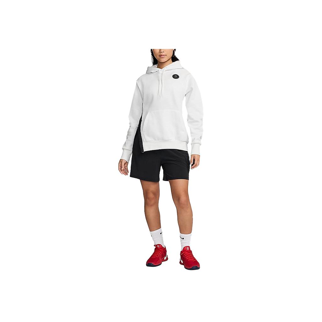 Nike Sabrina Fleece Hooded Skin-Friendly Long Sleeve Sweatshirt Unisex Sweatshirt White FV3206-121