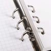 Office Supplies School Folder Transparent Clip File Notebook Binder Loose Leaf Ring Planner