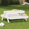 VidaXL Picnic Table with Sandbox for Children, Picnic Table with Seats, Garden Table for Games 832593