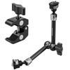 NEEWER 28cm Magic Arm Clamp Mount Articulating Arm Camera Monitor Mount Super with ARRI Locating Pin and Hole for Light ST16C Clamp/1/4" & 3/8"