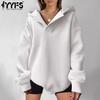 YYFS Женские модные повседневные однотонные худи и свитшоты с капюшоном и длинными рукавами с принтом