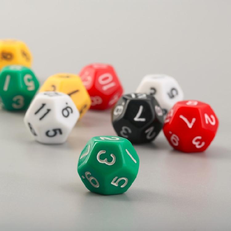 10 штук 12-гранных кубиков D12 многогранные ролевые кубики D&D RPG настольная игра игрушка