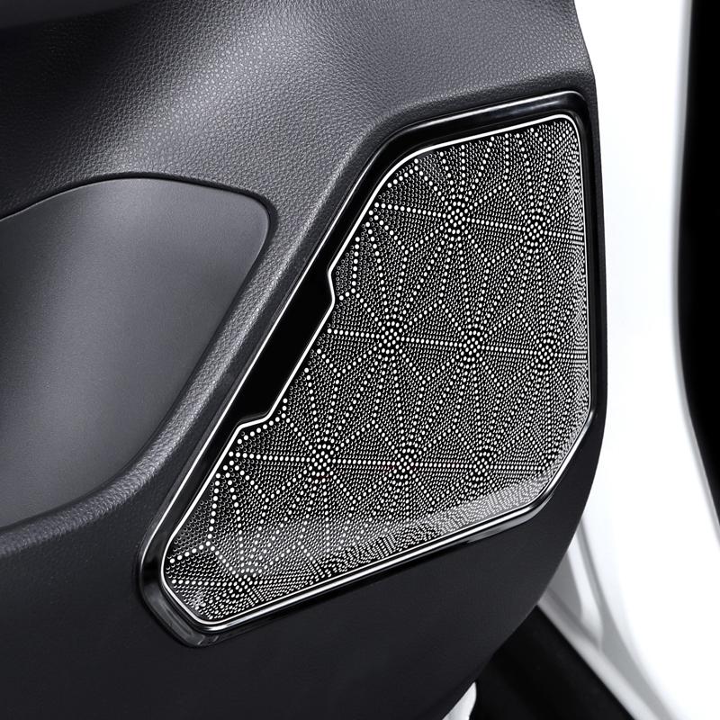 Для Toyota RAV4 XA50 2019-2021 2022 2023 2024 Гибридная нержавеющая автомобильная дверь аудио динамик крышка громкоговоритель твитер отделка наклейки