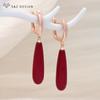 Fashion Elegant Long Water Drop Dangle Earrings For Women Girl Wedding Party Rose Gold Color Jewelry