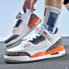 Men's AJ33 Basketball Sneakers, Black Cement, Youth Sports Air Cushion Shoes