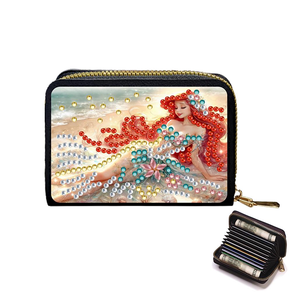 5D Diamond Painting Art Portable Card Bag Diamond Painting Fashion Card Holder Coin Purse Gift for Friends