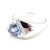 Blue Topaz 'Scarlett' Silver Ring