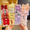 10Pcs Baby Bows Hair Clip For Kids Girls Solid Color Hairpins Barrettes Handmade Headwear Hair Accessories Gift