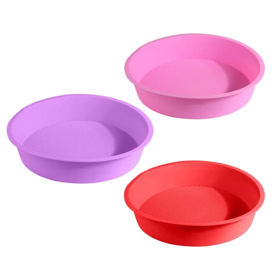 4/6/8/10-Inch Round Silicone Cake Mold Non-stick Food Grade Easy Release Cheesecake Water Bath Pan Protector Kitchen Baking Mould