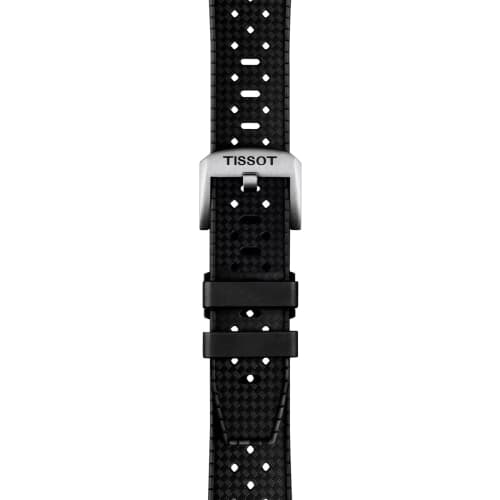 Часы Tissot Seastar 1000 с резиновым ремешком и черным циферблатом, Официально импортированные, Модель T1208521705100