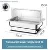 Electric Chafing Dish Adjustable Temp Roll Top Food Warmer Temp Display Catering Buffet Stove Stainless Steel Buffet Servers