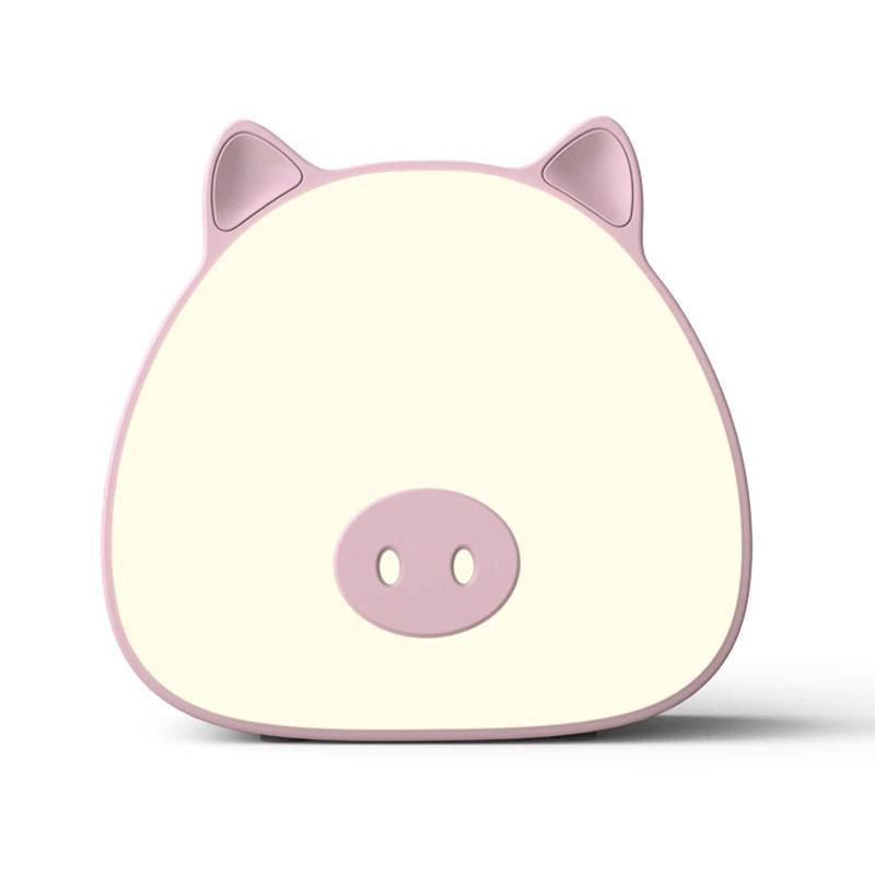 Mini Night Cute Pig Lamp with Touch Sensor Color Change Battery for Kids Bedroom Pak55 | Table Lamps