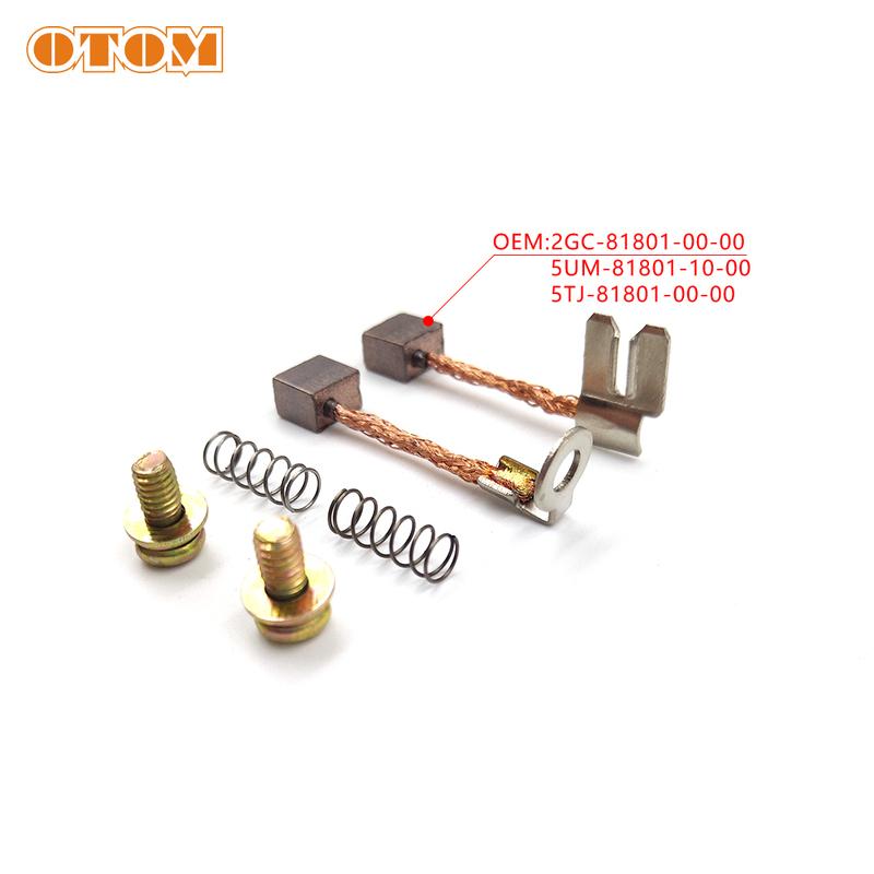 OTOM Motorcycle Starter Motor Carbon Brush Repair Clean Wire Terminal Set For YAMAHA YZ250F YZ450FX WR250F WR250FK WR450F