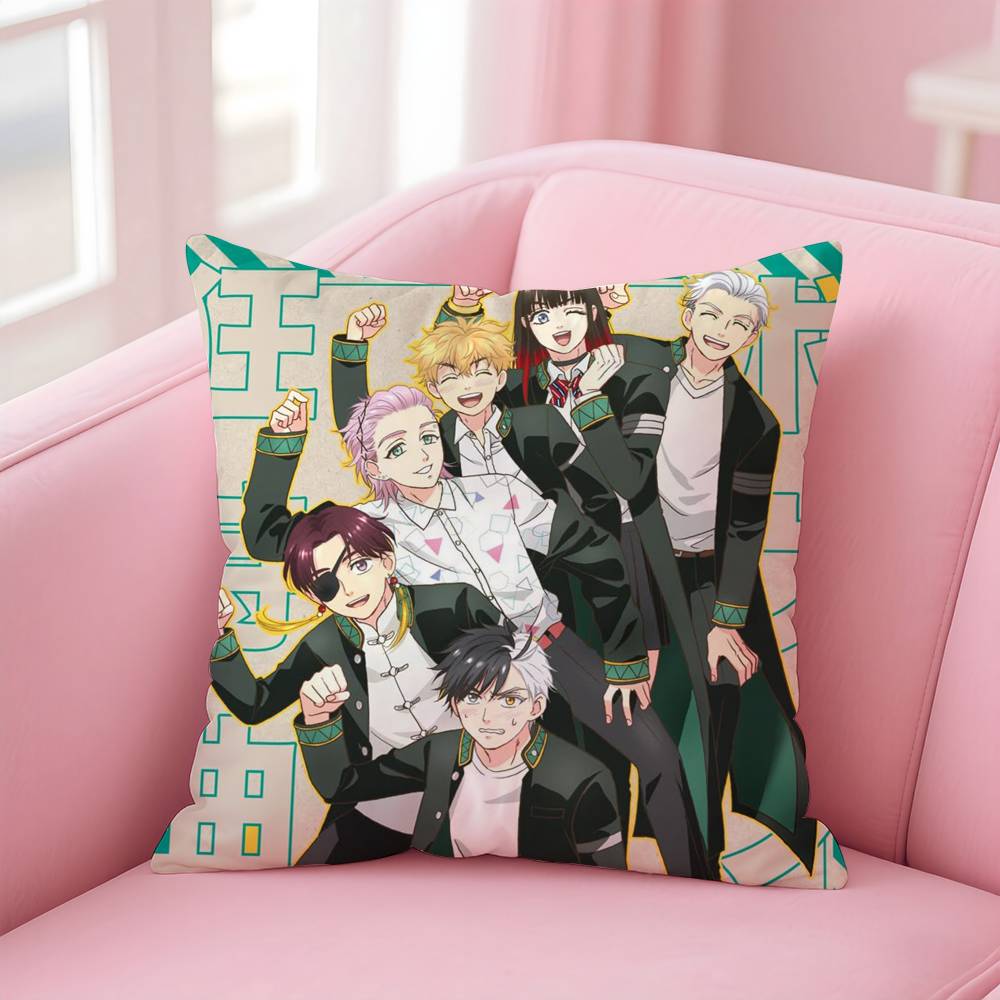 Anime W-WIND BREAKER Pillow Case Pattern Printing Pillowcase Living Room Sofa Cushion Cover Bedroom Room Decor