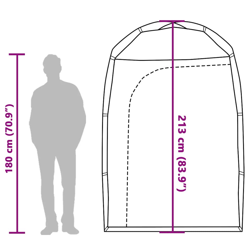 Shower Tent Brown Waterproof