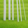 1/5/25/50PCS 0.5 To 15mm X250mm White ABS Styrene Plastic Round Bar Rods Diameter