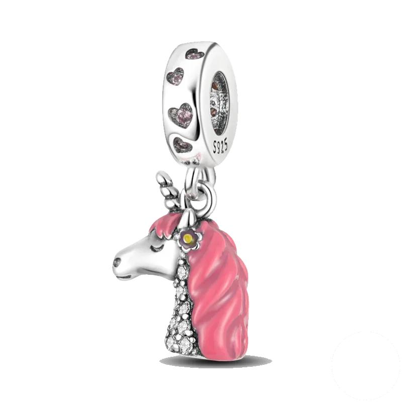 Браслеты Charm Fit Original Медь Милое Животное Сова Кошки Морская Черепаха Бусины Женский Кулон Бусины Изготовление Украшений
