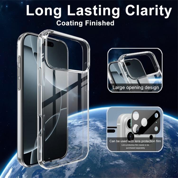 Прозрачный чехол для iPhone 17 Pro Max 17Air 17pro 17PM Ударопрочный Защитный чехол для телефона HD Clear Жесткий ПК Бампер для iPhone 17