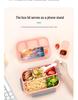 16-Piece Plastic Bento Lunch Box Set for Students with Microwave-Safe Compartments and Fruit Picks