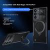 360° Rotating StandPhone Case for Red Magic 10 Pro, Nubia 10 Pro+ Airbag Shockproof Transparent Spro Lens Full Protection Magnetic Case