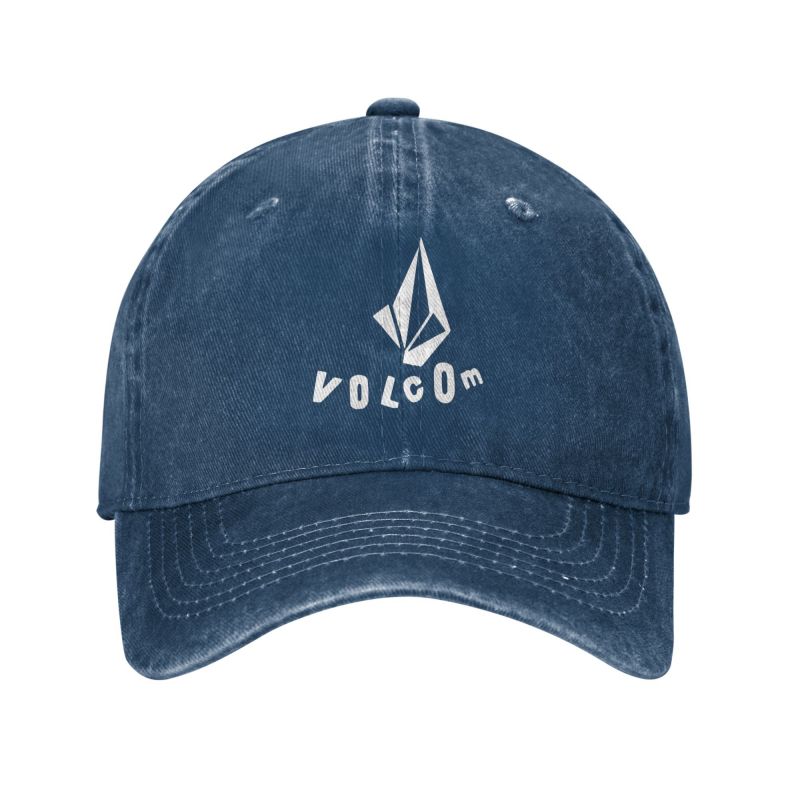 Volcoms Logo Print Baseball Caps Distressed Washed Adjustable Snapback Cap Unisex Outdoor Summer Sun Visor Protection Hat