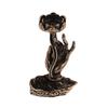 1Pc Vintage Buddha Hand Lotus Incense Burner Metal Backflow Incense Holder For Home Room Creative Tea Table Decor