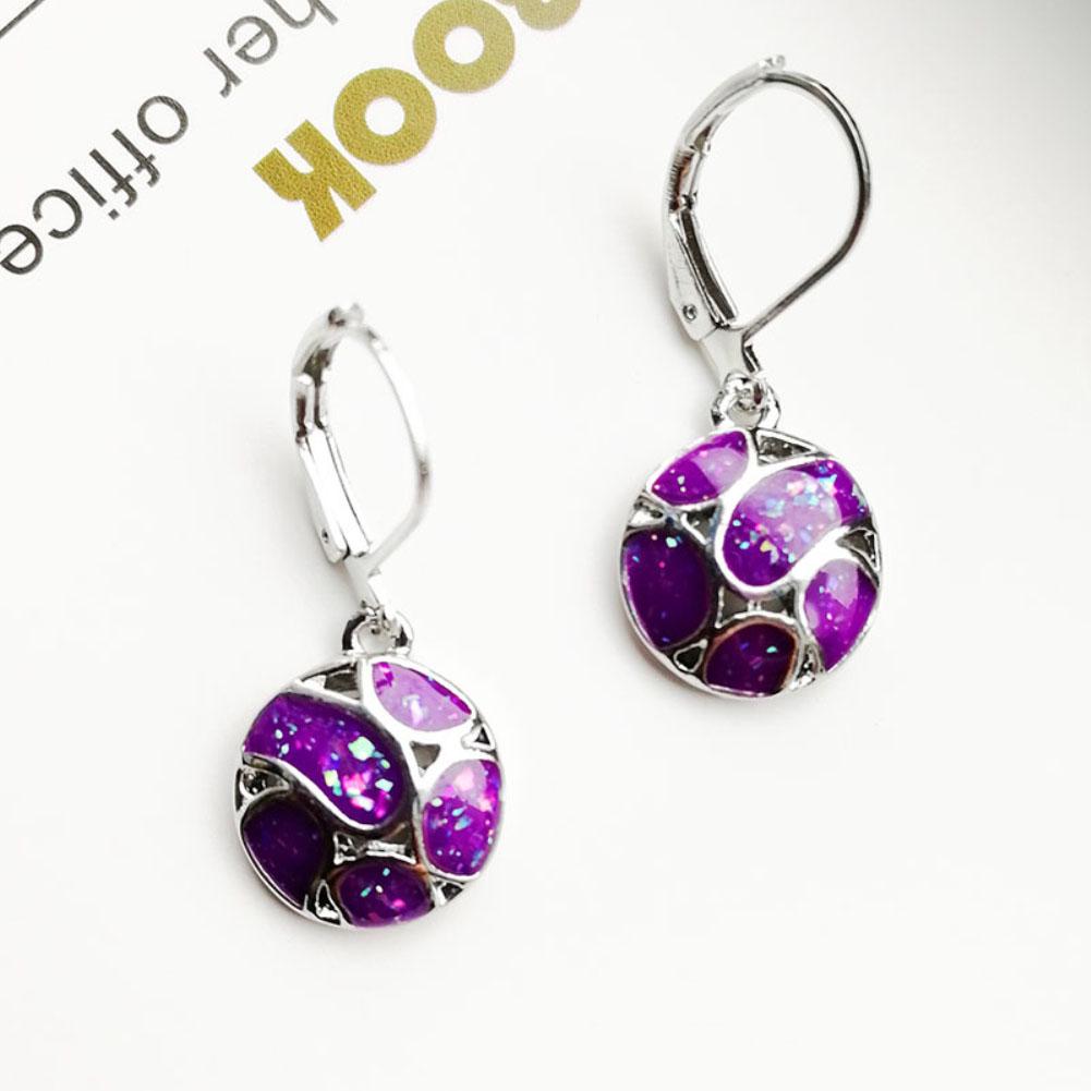 Модные круглые ювелирные изделия на плече для женщин, футбол, опаловые серьги, подарок