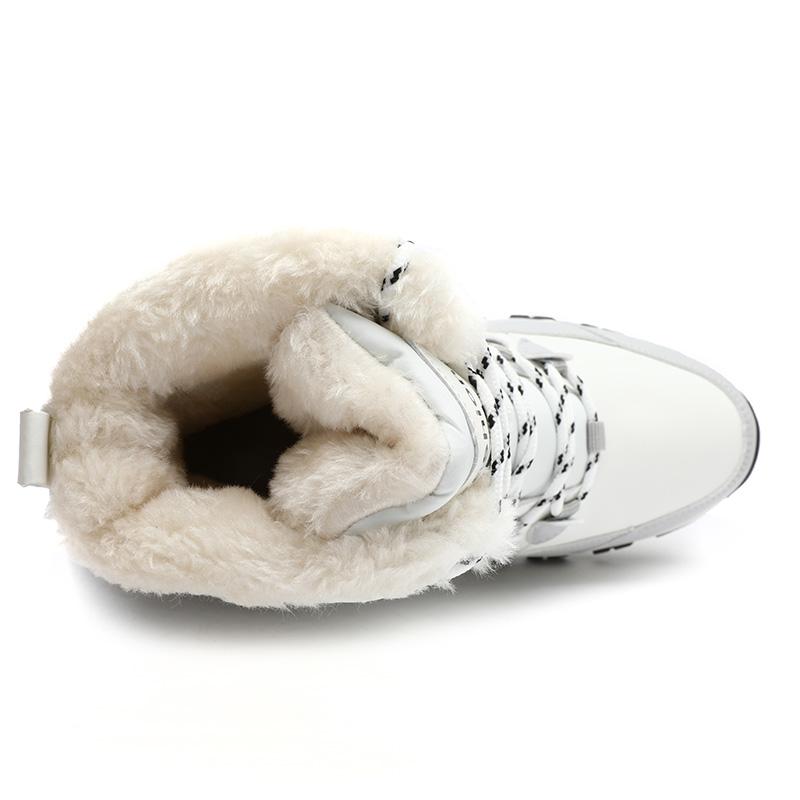 Зимние женские зимние ботинки Теплые плюшевые ботинки Водонепроницаемые ботильоны