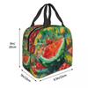 Oil Painting Portable Lunch Bag Fruit Watermelon Ice Cooler Pack Insulation Picnic Food Storage Bags