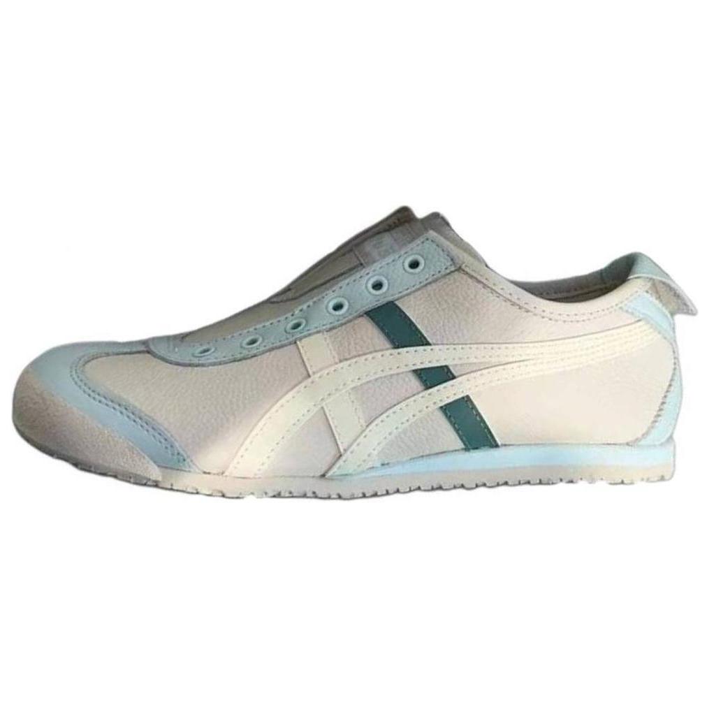 ONITSUKA TIGER MEXICO 66 Противоскользящие износостойкие низкие повседневные кроссовки унисекс, белые с синим рисунком 1183B815-250