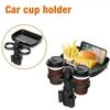 360° Rotation Cup Holder Food Trays Detachable Design Car Food Storage Rack  Snack