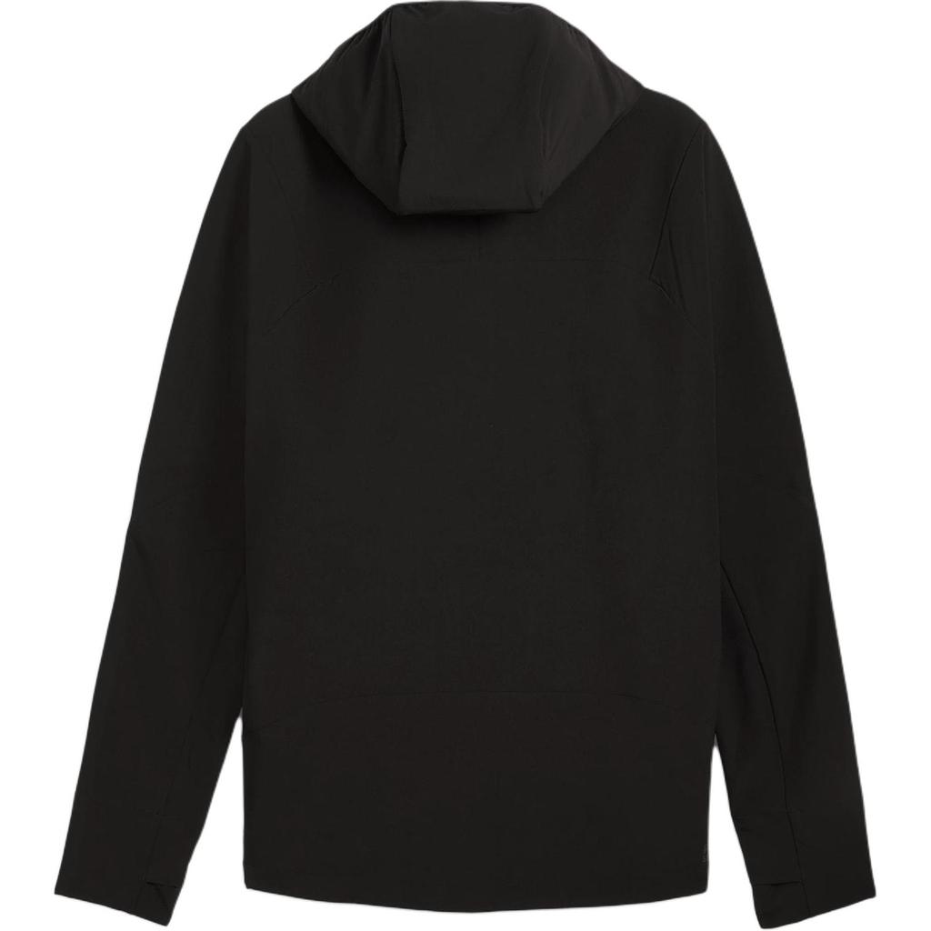 Puma Logo Print Zip-Up Hooded Jacket Men Jackets Black 525619-01