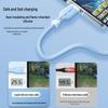 Silicone Luminous 120W Fast Charging Data Cable for Huawei, Vivo, Oppo, Apple 15/16, and Android Devices