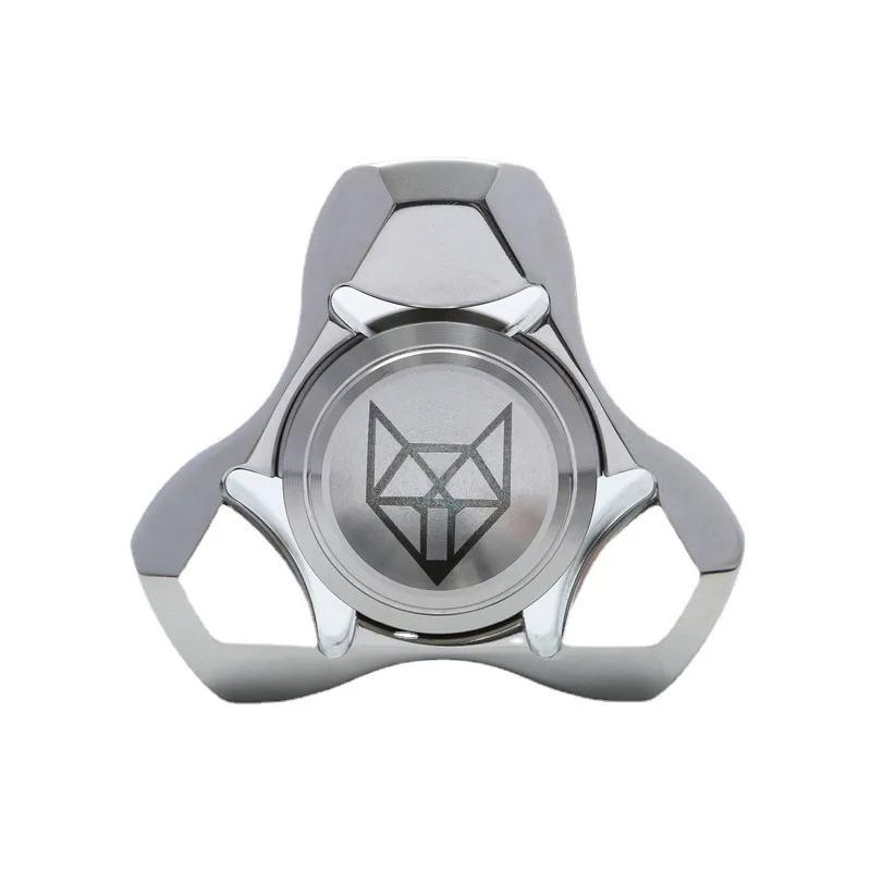 Новые металлические игрушки Fingertip Gyro Precision Machinery Ventilation Stress Relief Anti-anxion Gear Fidget Spinner FOX LEGEND