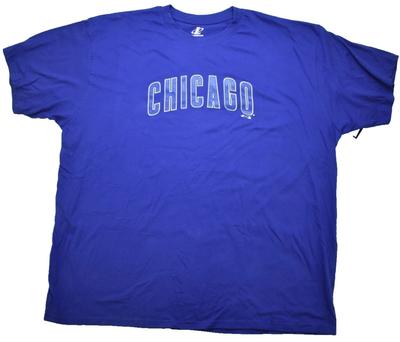 Логотип Спортивная Мужская Большого Размера Chicago Cubs Бейсбольная Синяя Рубашка Новая с Биркой 4XL