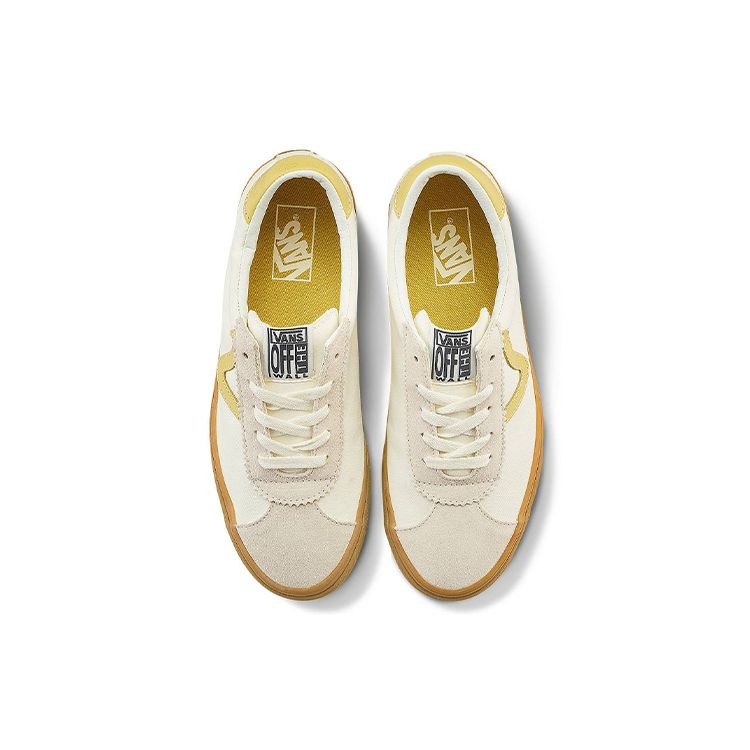 Vans Спортивные парусиновые кеды с низким верхом для скейтбординга, унисекс, бежевые VN0A4BU61IA