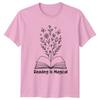 Reading Is Magical TShirt Book Lover Floral Whimsical Birthday Gift