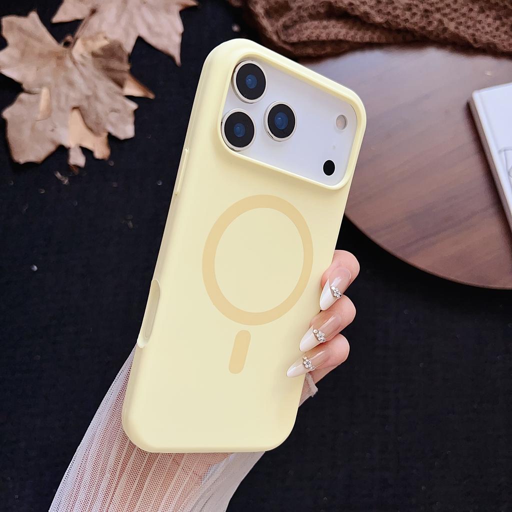 Яркий Жидкий Силикон Для Чехла Magsafe Для iPhone 17 Air 16 15 14 13 12 Pro Max Конфетный Цвет Беспроводная Зарядка Мягкая Крышка