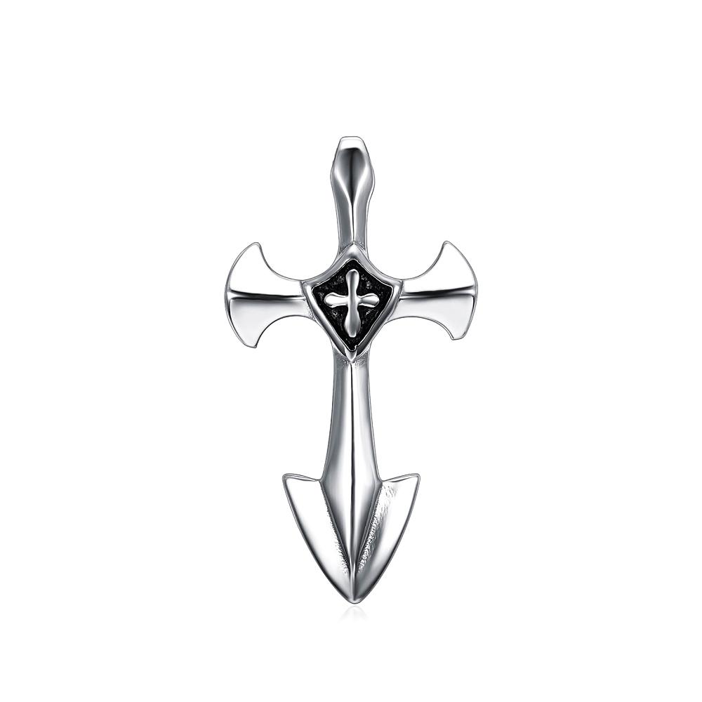 Винтажные Панк Хип-Хоп Тамплиерский Крест Подвески Ожерелья Для Мужчин Женщин 316L Нержавеющая Сталь Вечеринка Бижутерия